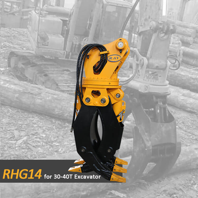 Деревянный захват модели RHG14 для 30-40-тонного экскаватора